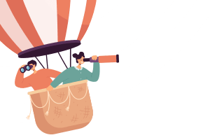 People on Hot air balloon